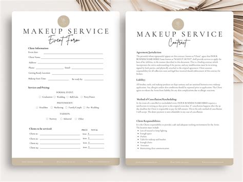 freelance makeup artist contract